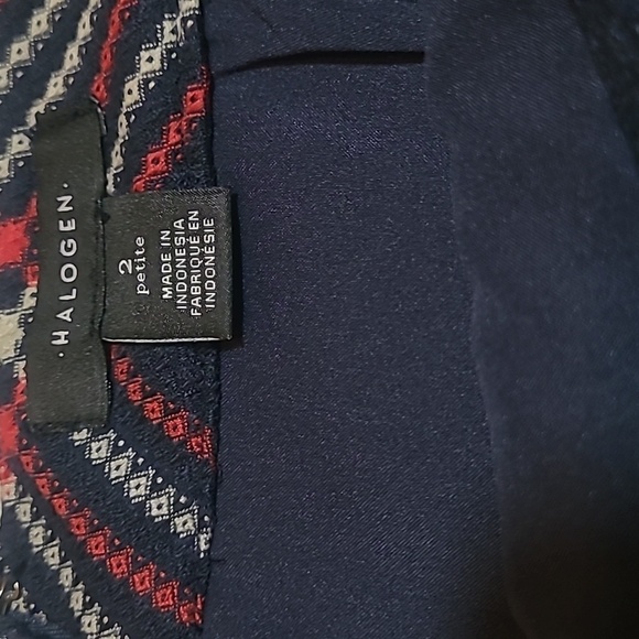 Halogen Navy & Red Plaid Jacquard A-Line Mini Skirt | Size 2P | Nordstrom - Picture 16 of 16